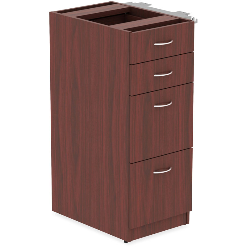 Pacitte Series 4-Drawer File Cabinet, Mahogany