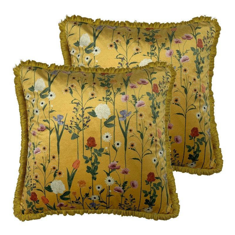 Fleura Floral Square Cushion