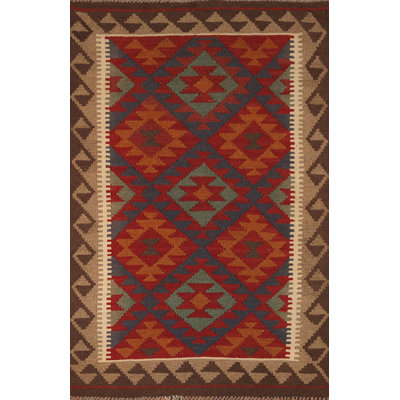 Geometric Kilim Oriental Area Rug 3x5