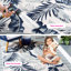 Tapis intérieur / extérieur floral ivoire / bleu marine / gris Sandisfield-1357450054