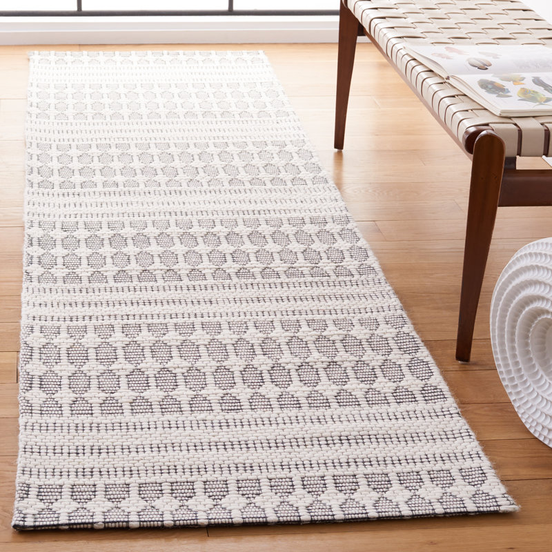 Tapis géométrique tissé à la main Marbella, Tapis de couloir 2 pi 3 po x 9 pi