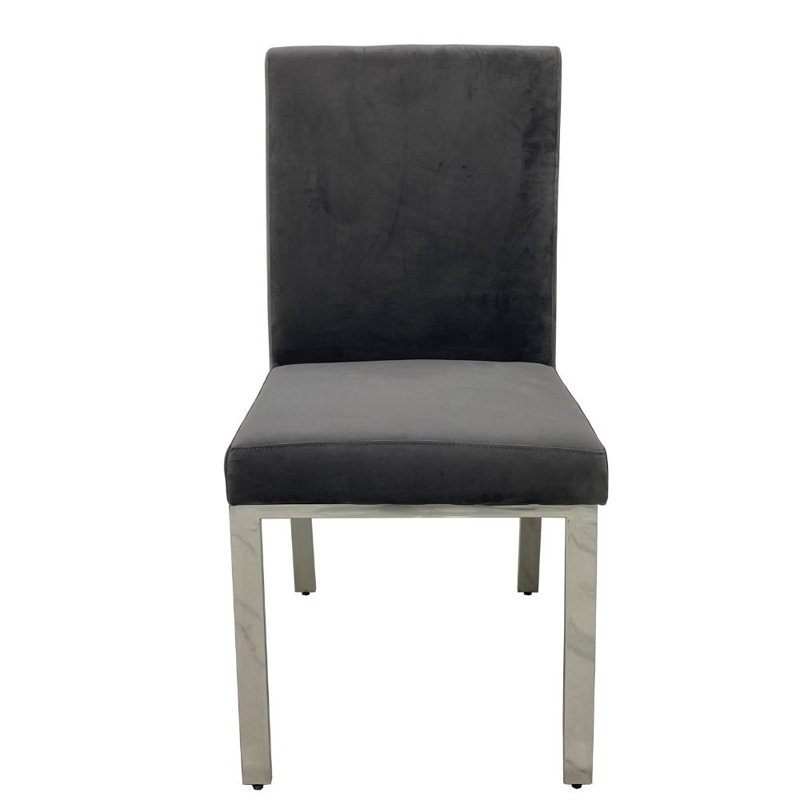 Chaise parsons en velours Yosra