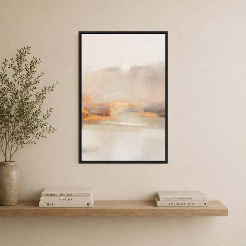 «Memory of the West No Pink» par Julia Purinton - impression sur toile, H 40 po x l 28 po, Noir