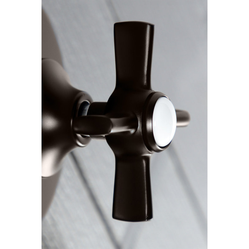 Kingston Brass Single-Handle Wall Mount Three-Way Diverter Valve with Trim Kit, Oil Rubbed Bronze