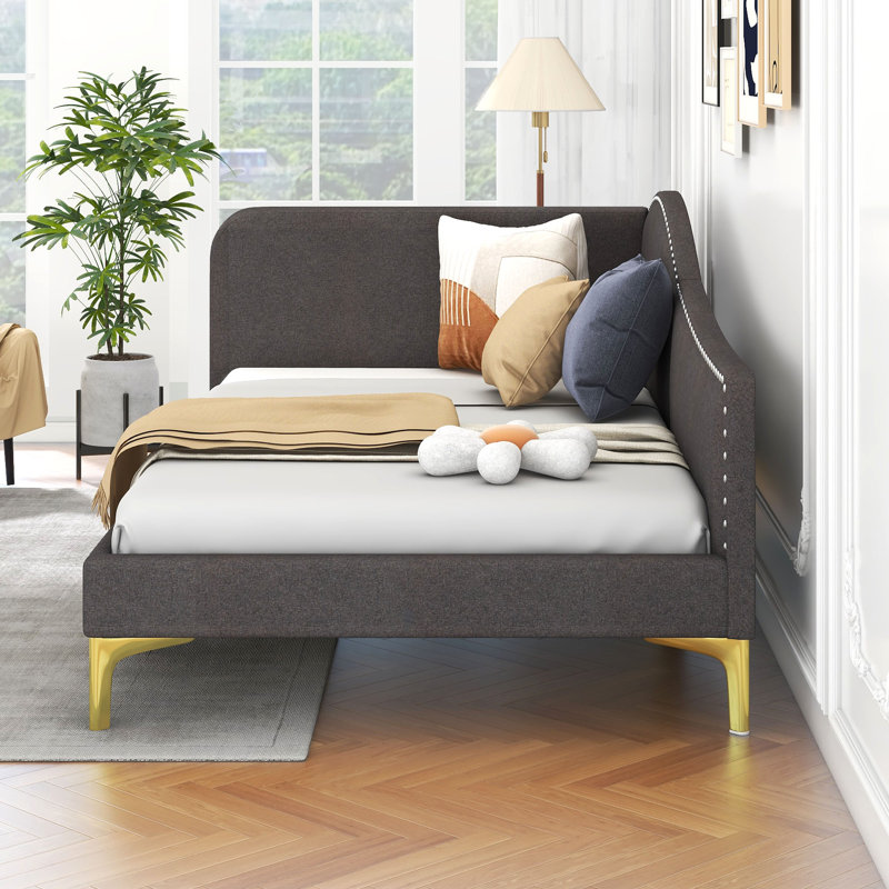 Davona Corner Daybed, Twin, Gray