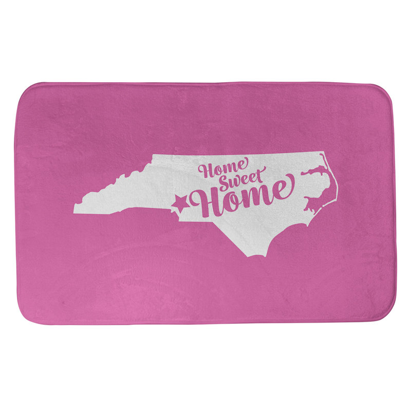 Tapis pour salle de bain charlotte, l 21 po x L 34 po, Rose