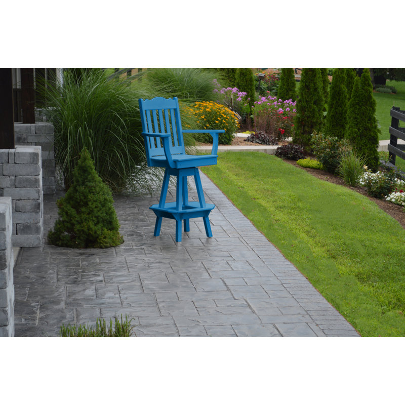 Tabouret de bar rotatif 29 po Nettie, Bleu