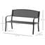 Cassandra Metal Garden Bench