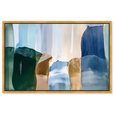 Contoured Calm II Canvas Digital Abstract by Art Remedy