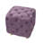 Exquisite Purple Velvet Bedroom Foot Rest Stool - High Foam, Relaxing Living Room Storage Chair Frame, Versatile Use-1754429187