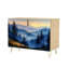Buffet Buffet avec rangement Aquarelle verticale pin avec 2 portes pour le salon et la cuisine