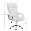 Chaise de bureau réglable en cuir synthétique Latitude Run