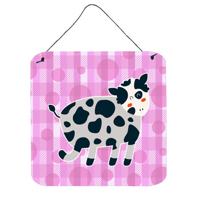 Décoration murale vache sur coussin