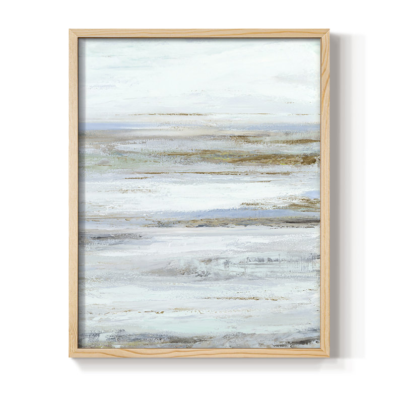 Reproduction encadrée Mute Misty Marsh II - bois massif, Naturel, H 11 po x l 9 po