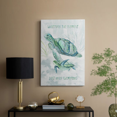 Turtle Family II -Gallery Wrapped Cavas
