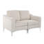 Canapé modulaire modulaire à deux places, canapé modulaire en velours côtelé, beige