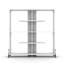 Étagère à dossier ouvert 6 tablettes Furnish Home Store Kipp