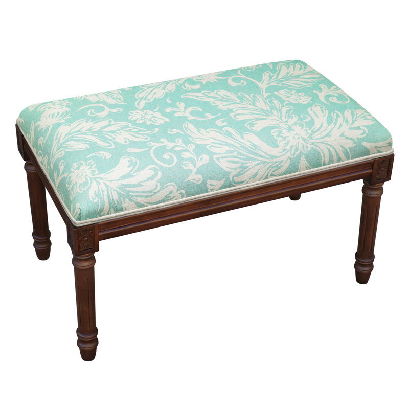 Banc rembourré Billiot, Aqua 1