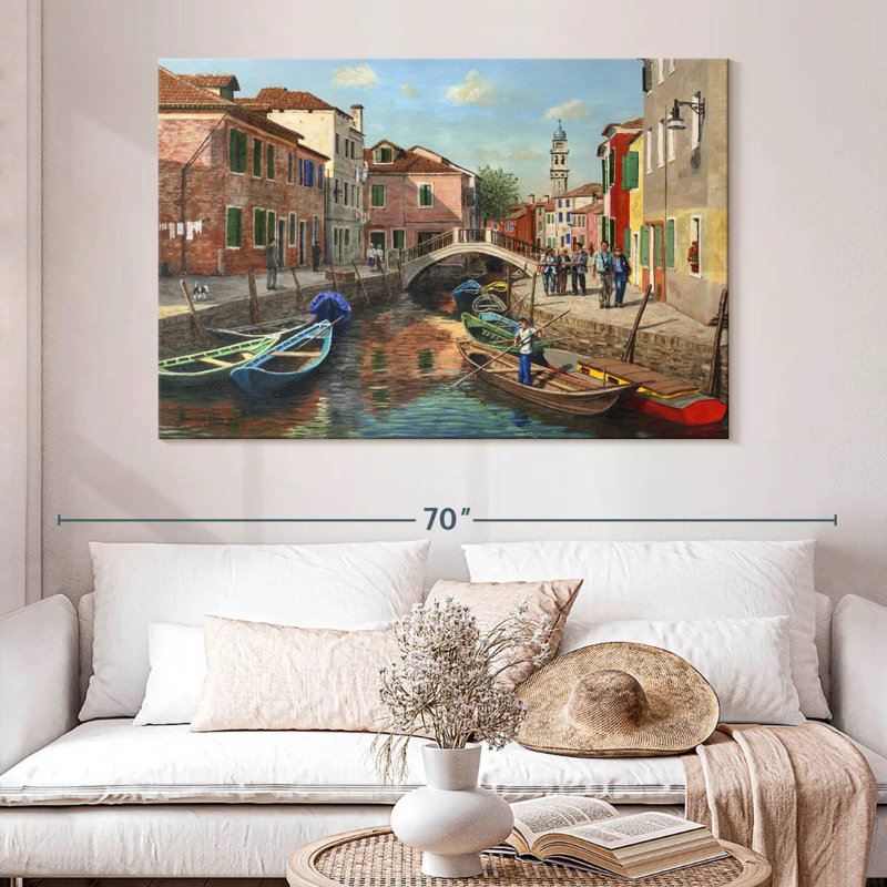 Canal Nicci Burano Venise, H 34 po x l 51 po