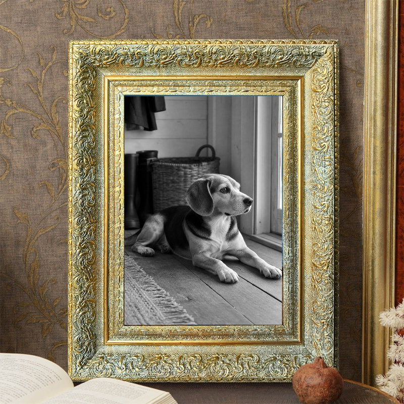 Cadre photo orné 3 tablettes 8 "x 10" or antique pour bureau, Or antique, 3, L 8 po x H 10 po