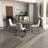 Modern 35.4" Round Wood Top Dining Table Set For 4, Velvet Upholstered Chairs-538204965