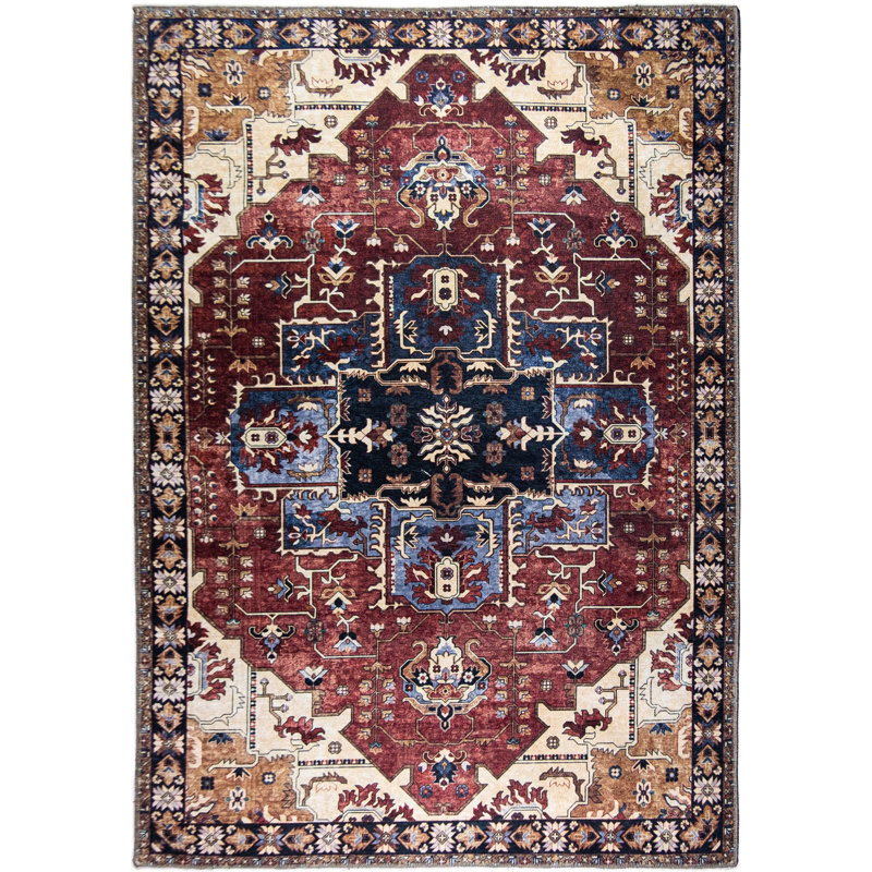Jerzie Oriental Indoor / Outdoor Rug, Rectangle 8' x 10'