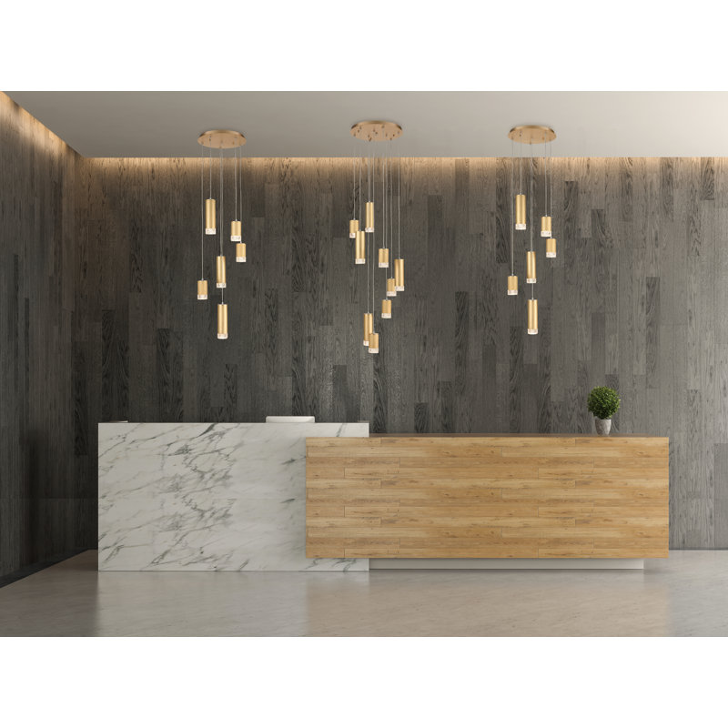 Beldin 6 - Light Cluster Pendant, Gold