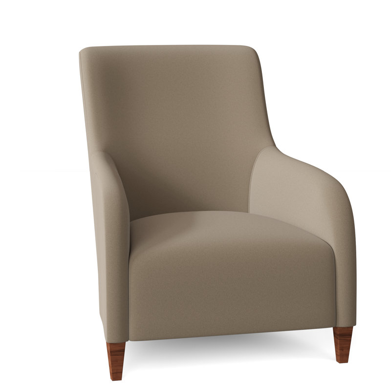 Naomi 32" Wide Armchair, Mocha, Beige/Tan Leather 202-202