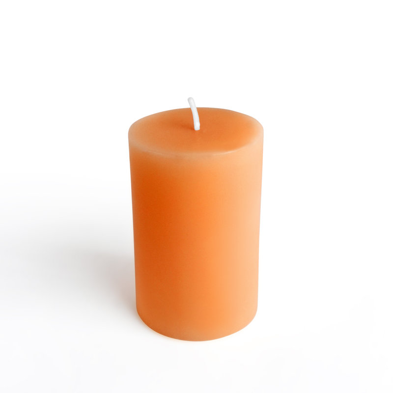 Bougie flottante non parfumée, Orangé, 24, 2 po x 3 po