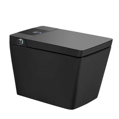 LED Smart Toilet With Bidet Built In Floor Mount Toilet Bidet Tankless Digital Display Bidet Toilet With Auto Open Close