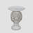 Ivory Lion Head Accent Table