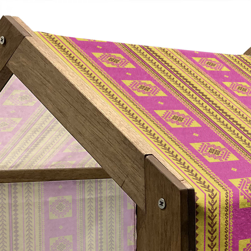 Niche pour chien en bois, H 32,28 po x l 39,37 po x P 28,35 po