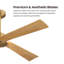 Ventilateur de plafond standard à 4 pales en bois massif avec fixation à distance vers le bas-2022396283-2022396280-2022396257