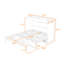 Lit escamotable avec rangement multifonctionnel et design élégant-2054015256-2063000420