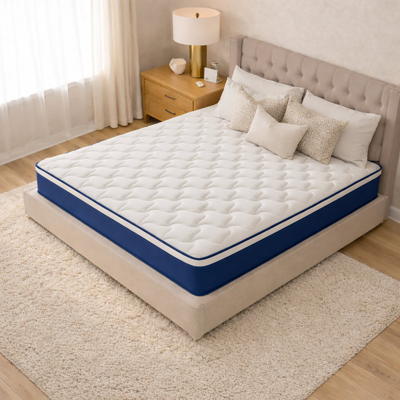 10" King Hybrid Mattress in a Box - Medium Plush Cooling Memory Foam Fiberglass-Free & CertiPUR-US Certified, King, 10"