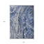 Tapis extérieur lavable abstrait bleu denim et bleu marine 10 pi x 14 pi
