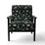 Chaise d'appoint florale Cobalt-6885389