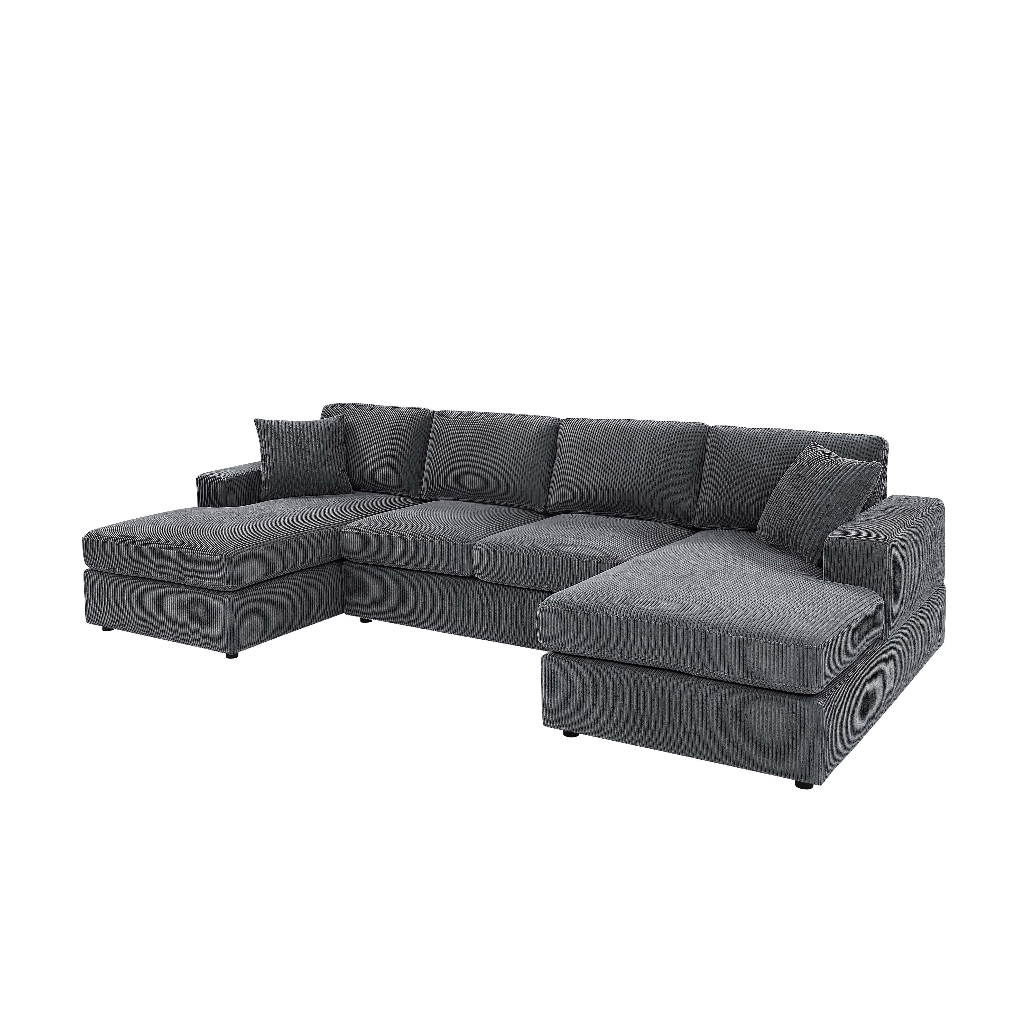 Latitude Run® Loette 3 - Piece Corduroy Sectional & Reviews | Wayfair