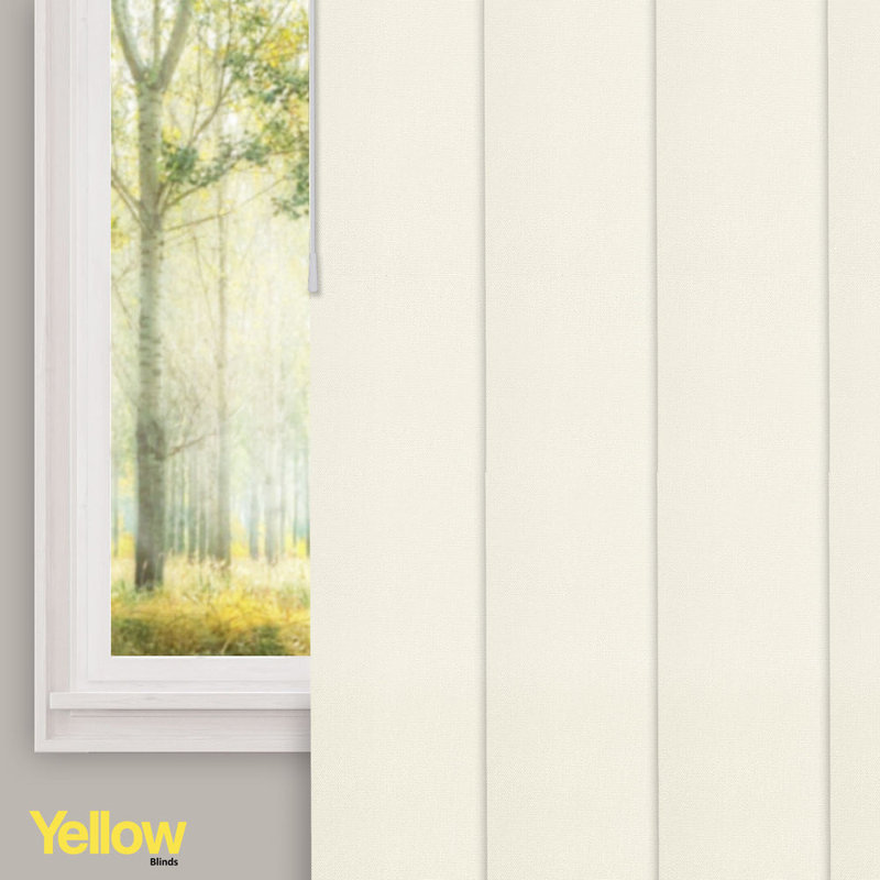 Adjustable Vertical Sliding Panel Track Blinds, Melrose Ivory
