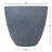  Modern Egg Shaped Resin Planter, Granite Color, 12in