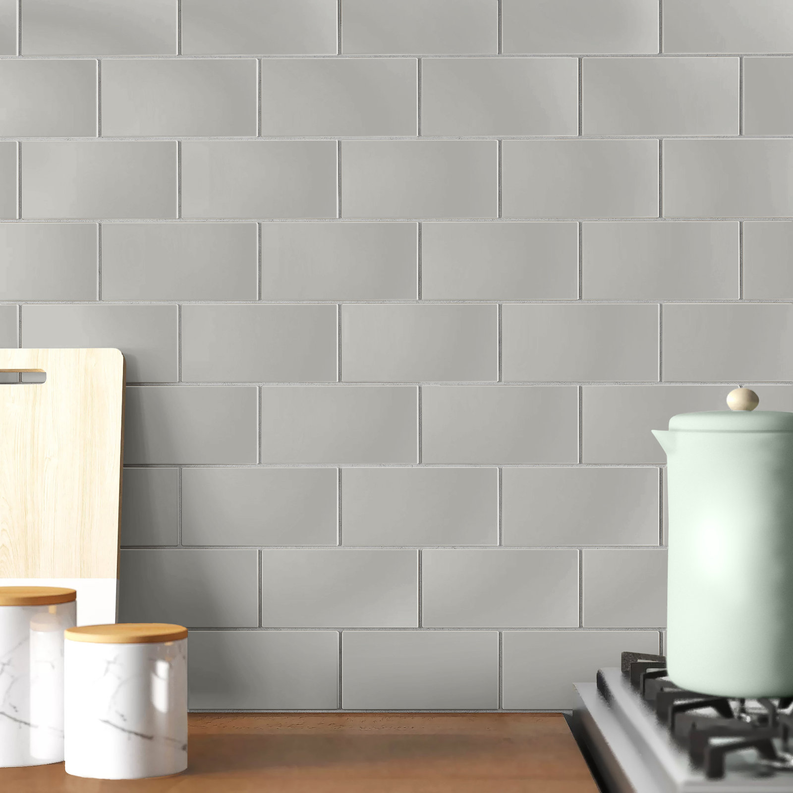 Guilford 3" x 6" Ceramic Wall and Floor Tile, Desert Gray