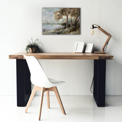 'Peaceful Lake' by Danhui Nai Canvas Wall Art