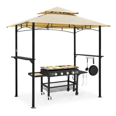 Pavillon de jardin d'extérieur 8 x 5 pi avec 2 niveaux