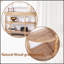 Console en bois fabriquée à la main avec garniture tissée à la main, tablettes de rangement à 3 niveaux, table d'entrée ovale avec pieds sculptés, table d'appoint rustique Coastal Farmhouse, table de canapé d'entrée de 49 pouces