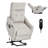 Chenille Single Motor Power Lift Recliner Chair With Massage And Heat For Elderly, Heavy Duty Motion Mechanism And One USB For Charging, Max Reclining Angle 155°-2117486863