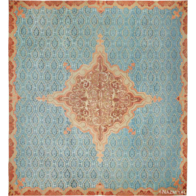 One-of-a-Kind Rectangle 15'3" x 17' Before 1900 Rectangle Area Rug