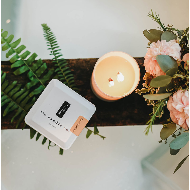 Bougie pour pot de noir ambre