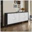 Grandes portes sculptées et épissées à facettes rétro combinées à des cadres pour table télé, buffets, armoires décoratives