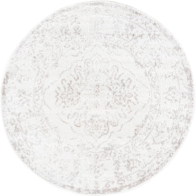 Avalynne Oriental Ivory/Gray Area Rug