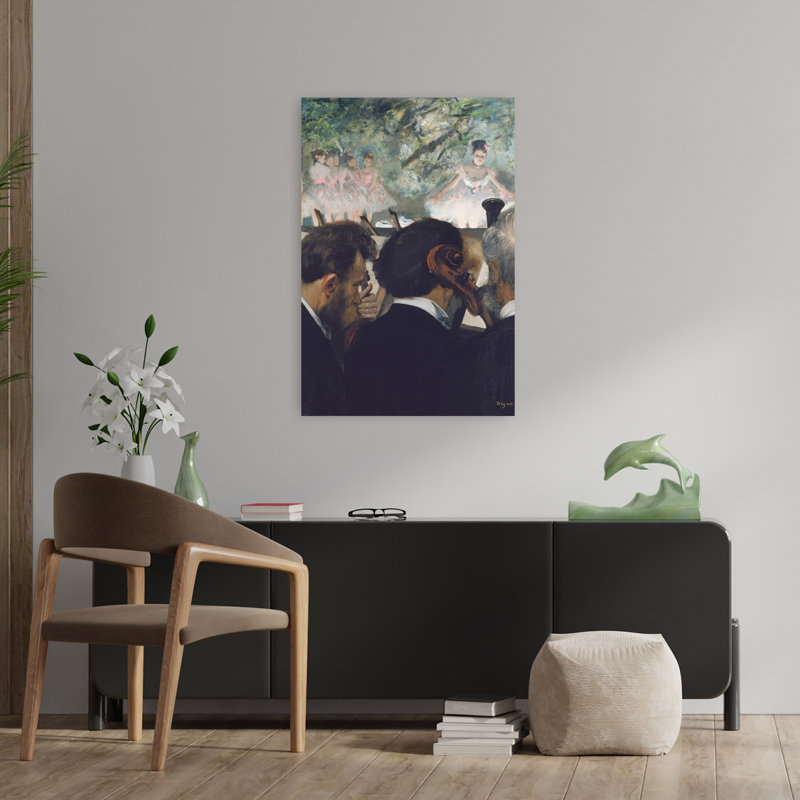 Orchestra Musicians, 1872 Abstract Contemporary Wall Art Print, 91.44cm H x 60.96cm W